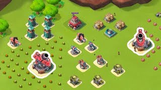 DESTROYING more Hammerman HQ Bases in Boom Beach HQ 40 [upl. by Nomaj]