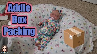 Custom Reborn Baby Addie Box Packing  Kelli Maple [upl. by Nevek]