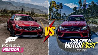 Forza Horizon 5 Vs The Crew Motorfest  Vehicle ComparsionMERCEDES BENZ C63 AMG COUPE BLACK SERIES [upl. by Daht]