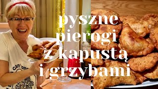 PIEROGI Z KAPUSTÄ„ I GRZYBAMI JAK PRZYGOTOWAÄ† FARSZJAK ZROBIÄ† CIASTO NA PIEROGI VLOGMAS 14 [upl. by Heater]