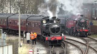 4K KWVR Keighley And Worth Valley Railway Steam Gala On The 12032022 [upl. by Eirollam]