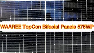 Waaree 575wp Topcon Bifacial solar panels non DCR waaree Topcon bifacial [upl. by Oneill]