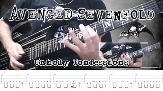 Avenged Sevenfold  Unholy Confessions Guitar Cover  TABS [upl. by Ferriter]