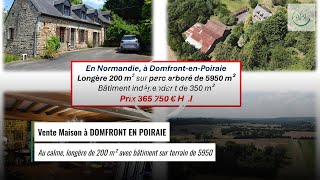 Vente Maison à DOMFRONT EN POIRAIE  365750 € [upl. by Marjy]