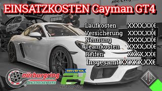 Einsatzkosten 24h Rennen Nürburgring  NLS Rennen 2024  Porsche Cayman GT4 CS  Team mcchipdkr [upl. by Aiselad695]