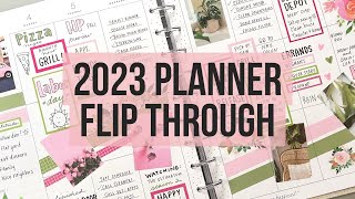 My 2023 Planner Flip Through Big Vertical Happy Planner CatchAll After the Pen [upl. by Marline]