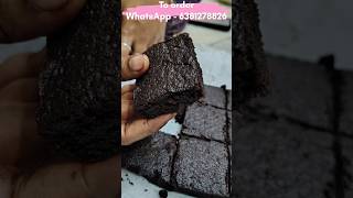 First time eggless brownie order vandhuruku🤩🤩 cake brownie chocolatechocobrownieegglessbrownie [upl. by Maximo]