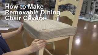 How to Make Removable Dining Chair Covers [upl. by Jillane]