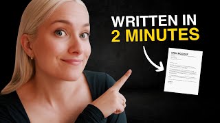 Write a Cover Letter in SECONDS with Chat GPT 🤯 [upl. by Edelstein532]