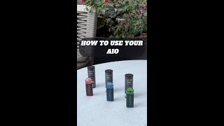 How To Use Your AIO Cannabis Vape Quick Guide [upl. by Airual609]