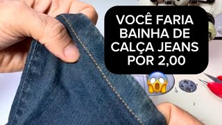 Bainha de calça jeans [upl. by Lejeune]