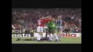 The Final 3 Mins Man United v Bayern Munich 1999 Rare Pitch Side Footage Champions League Final [upl. by Nadine]