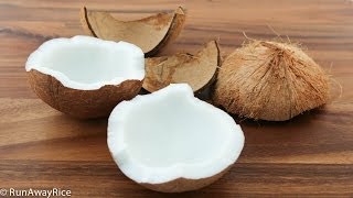 How To Prepare Fresh Coconut [upl. by Aihsena654]