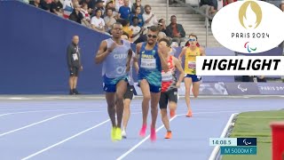 Para Athletics Mens 5000m T11 Final Highlights 2024  Peris Paralympic 2024  J Agripino Brazil [upl. by Anitsyrhc]