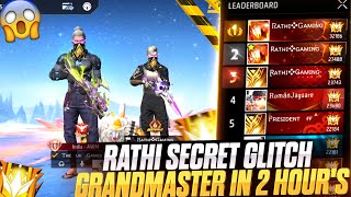 Rathi Gaming Region Top 1 Player Glitch Reveal 😱  Rank Push Glitch Grandmaster In 6 Hours 😍🔥 [upl. by December610]