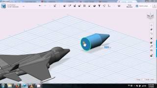 Autodesk 123D  Jetplane Tutorial  Part 1 [upl. by Ingelbert]