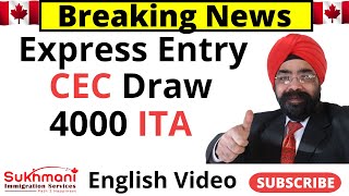 37th Express Entry Draw of 2024315English VideoSukhmani Immigration [upl. by Asyar433]