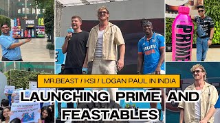 Mrbeast Meet Up in India  People Gone Crazy  50K Public MrBeast loganpaulvlogs ksi [upl. by Bonnice]