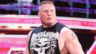 Brock Lesnar returns to WWE Raw April 2 2012 [upl. by Anesusa913]