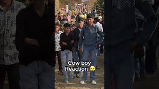 Cowboy reaction 😂😂 funny comedyfilms comedy fun [upl. by Akinod6]