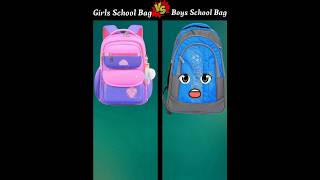 Girls School Bag Vs Boys School Bag ❓ shorts trending shortfeed youtubeshortp youtubeshortp [upl. by Laure385]