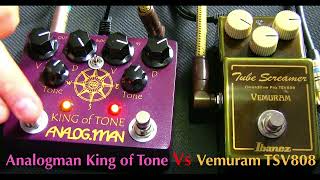 Analogman King of Tone Vs Vemuram TSV808 [upl. by Richmound400]