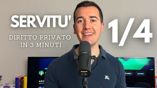 Servitù 🏘  Diritto privato in 3 minuti [upl. by Lait]