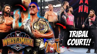 Roman Reigns Vs The Rock HAPPENING At Mania 41 Tribal Court Coming Back Logan Paul And More [upl. by Letram]