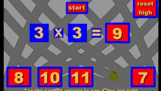 Maths Multiplication Game Demomp4 [upl. by Rosenthal]