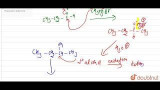 Propanal to butanone [upl. by Nerradal]