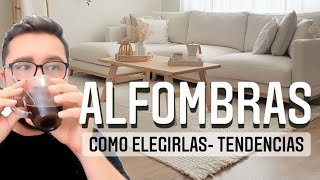 ALFOMBRAS  COMO ELEGIR  TENDENCIAS [upl. by Hsirehc]