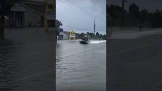 Airboat in Hurricane Idalia florida airboat hurricane hurricaneidalia [upl. by Reynolds]