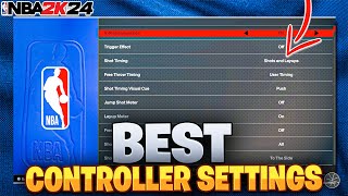 BEST SETTINGS for 2K24 CONTROLLER SETTINGS amp MORE [upl. by Panaggio]