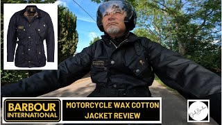 Barbour International Motorcycle Wax Cotton Jacket  Review  A True Icon [upl. by Duong284]