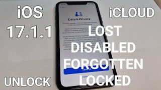 iOS 1711 iCloud Unlock Any iPhone 15 LostDisabledLocked to OwnerForgotten 100 Success Method [upl. by Remo]