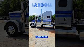 Landoll Peterbilt Matching 455B loading professional heavyhaul heavyequipment trucking [upl. by Jezebel497]