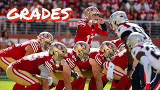 49ers 30 Patriots 13 Grades [upl. by Tuppeny501]