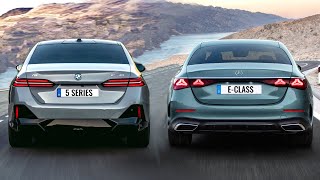 2024 BMW 5 Series vs Mercedes EClass [upl. by Enelrae400]