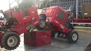 Moffett Mounty Forklift ESeries performing gymnastics at Ploughing Championship in Ireland [upl. by Niltiac]