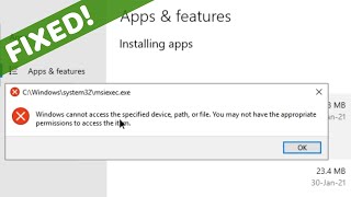 Remove stuck Software from Apps amp features uninstaller  Windows 10 [upl. by Wilkens]