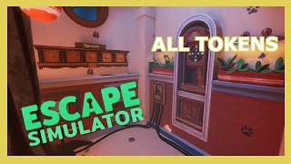 The Underground Lab Playthrough and ALL TOKENS  Edgewood Mansion  Escape Simulator [upl. by Carroll]