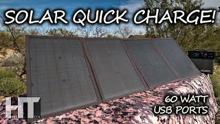 UNLIMITED Charging Options SUAOKI 100 Watt Portable Folding Solar Panel Review [upl. by Eikciv]