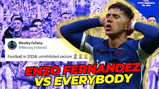 CHELSEA PLAYERS REACT TO ENZO FERNANDES CHANT [upl. by Ateekal524]