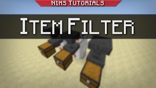 Compact Item Filter  Minecraft Tutorial [upl. by Adriel339]