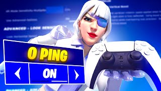 NEW Controller 0 PING SETTINGS  Sensitivity for Fortnite [upl. by Pas]