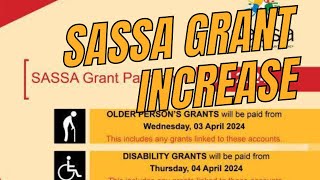 Breaking News SASSA Grants Increase for April 2024 Good News for Recipients [upl. by Cavil]