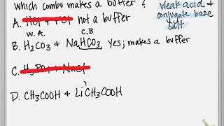 Identifying Buffer Combinations [upl. by Zandt]