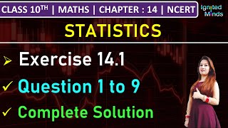 Ex141 Q2 Mean by ASSUMED MEAN METHOD  Statistics  Ncert Maths Class 10  Cbse [upl. by Tteraj]