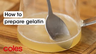 How To Use Gelatine Powder  Back to Basics  Coles [upl. by Auhsoj3]