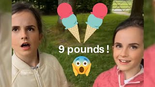 Ice cream twins inflation viral video  Emma Watson look alike [upl. by Etnoved915]